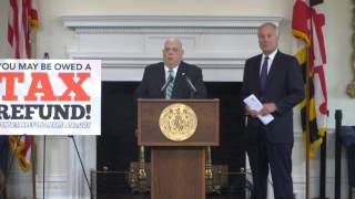 Governor Larry Hogan Largest Tax Refund in Maryland History [upl. by Yelsna]