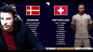 denmark vs switzerland pes 2023 patch 2024 live stream glitzo shwo [upl. by Aicsila505]