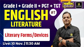 Literary Forms Devices  English Literature 7  Naresh Sir  Utkarsh Teaching Exams [upl. by Ferwerda]