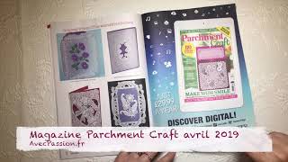 Parchment Craft avril 2019 Magazine Pergamano [upl. by Piderit871]