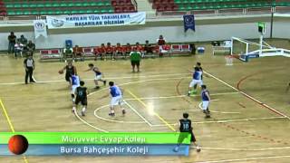 Mürüvvet Evyap Koleji  Bursa Bahçeşehir Koleji Basketbol Yarı Final Maçı [upl. by Iosep]