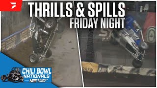 Friday Thrills amp Spills  2024 Chili Bowl Nationals [upl. by Nirtiac]