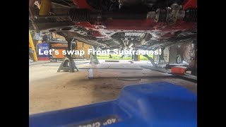 1990 Miata Front Subframe Swap Part 2 Reconditioned Subframe install Quick and Easy [upl. by Haliek708]