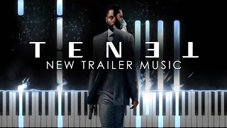 TENET New Official Trailer Music Synthesia Piano TutorialSHEETSampMIDI [upl. by Martinsen]