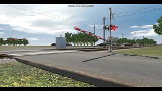 Trainz 2019 BNSF Ex BN SD402 Leads BNSF local Train in Rosenberg TX [upl. by Peper]