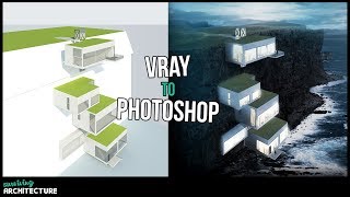 3D render  Visualizing Architecture in Adobe Photoshop [upl. by Garett480]