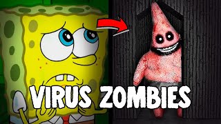 🎃 CREEPYPASTA DE BOB ESPONJA quotEL VIRUS ZOMBIESquot [upl. by Leuqim]