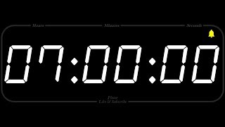 7 Hour  TIMER amp ALARM  1080p  COUNTDOWN [upl. by Mia]