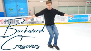 Backward Crossovers  Learn to Ice Skate [upl. by Jordon219]