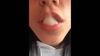 French inhale slow motion [upl. by Atterys]