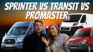 Why we chose a Transit over Sprinter amp Promaster [upl. by Orapma]