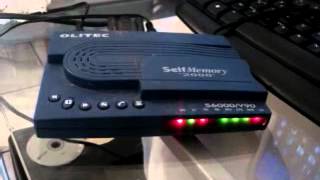 Dial up fax modem connecting Olitec self memory [upl. by Arutak]