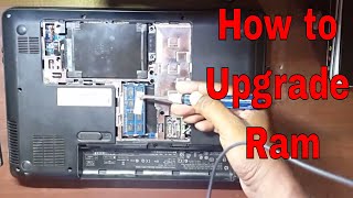 How to Upgrade Laptop RAM and How to Install Laptop Memory HP Pavilion G4 [upl. by Ahsirat]