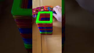 Asmr clicking magnet toys Cleaning up the squares oddlysatisfying [upl. by Bartle71]