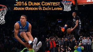 Zach LaVine and Aaron Gordons AWESOME 2016 Slam Dunk Duel [upl. by Gustafson]