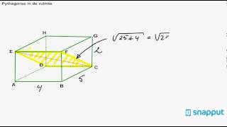 Pythagoras in de ruimte [upl. by Bruno]