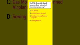 What inventiondiscovery was credited to Robert K Jarvik in 1978 [upl. by Gayelord]