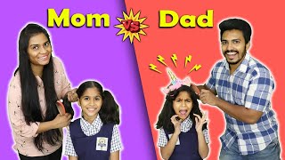 Mom Vs Dad Funny Video  Paris Lifestyle Moral Story [upl. by Cavanagh]