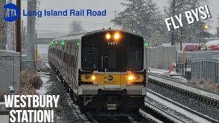 MTA LIRR Trains at WESTBURY Station [upl. by Anneis]