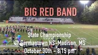 Big Red Band competes in State Championship Saturday Oct 30 2021 [upl. by Ariik]