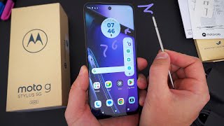 Motorola Moto G Stylus 5G 2023 Unboxing HandsOn amp First Impressions [upl. by Enelyaj201]