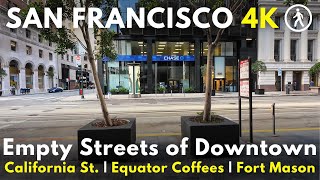 ONE DAY IN SAN FRANCISCO  4K Walking Tour  Downtown California St Marina District Fort Mason [upl. by Vas581]