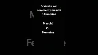 Maschi o femmine [upl. by Cavil]