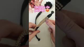 chinelos personalizados com pérolas chinelospersonalizados youtubeshorts diy [upl. by Arriec]