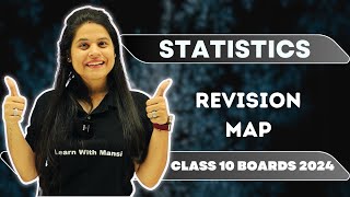 Statistics  Revision Map  Class 10 Boards 2024 [upl. by Llenart]