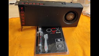 RADEON RX 480 8GB Troca de pasta termica [upl. by Mauralia]