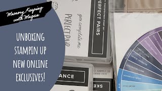 Unboxing new online exclusives and other Stampin Up Supplies [upl. by Corina]