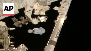 NASA astronauts undock from the ISS aboard SpaceX Dragon spacecraft [upl. by Etyam]