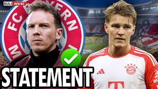 NagelsmannSTATEMENT zur BAYERNRÜCKKEHR Martin ODEGAARD vor REKORDTRANSFER zu BAYERN [upl. by Stalder548]