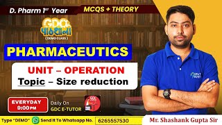 PHARMACEUTICS  DPHARMA 1st YEAR  DPHARMA PATHSHALA DEMO CLASS dpharmaonlinelecture dpharmmcq [upl. by Merrow]