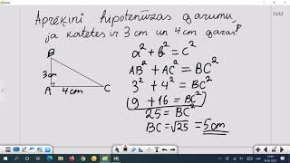 Pitagora teorēma [upl. by Moitoso]