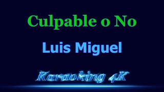 Luis Miguel Culpable o No Karaoke 4K [upl. by Sinaj482]