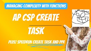 AP CSP Create task complexity of code with FUNCTIONS PLUS Speed run of Create task code and PPR [upl. by Leizar]