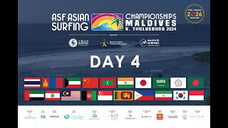 DAY 4 ASF Asian Surfing Championships 2024 Kaafu Thulusdhoo Maldives [upl. by Nwhas]