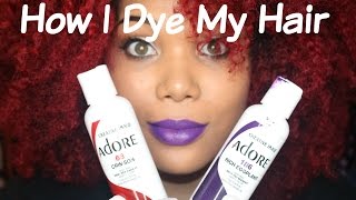 How I Dye My Natural Hair Red [upl. by Okomot]