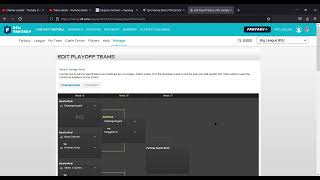 How to change playoff teams in NFL Fantasy Leagues [upl. by Eneryc]