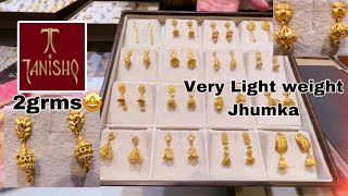 Latest 2023 Very Light Weight Gold Jhumka Design with PriceStarting At2grms Gold Jhumka deeya [upl. by Eirased327]