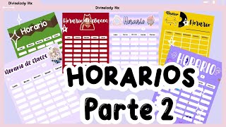 COMO HACER UN HORARIO DE CLASES  PARTE 2 [upl. by Haiel]