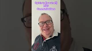 howto opt in to or out of RICS journals amp communication youtubeshorts realestate construction [upl. by Senoj790]