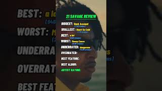 21 Savage Review 21savagemusic rap raprankings artistreviewmusicreview hiphop [upl. by Olimac]