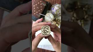 Seal amp Emboss with us  Backtozero waxseal craft monogram stationery [upl. by Ulysses422]