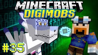 Minecraft DIGIMOBS EP 35  Ride Garurumon [upl. by Allerim649]