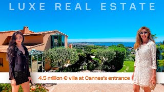 Domaine privé avec vue mer aux portes de Cannes  Amanda Properties [upl. by Brill]