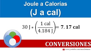 Joule a Calorías J a cal [upl. by Brabazon]