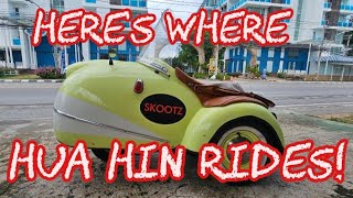 THE 1 MOTORCYCLE SCOOTER amp SIDECAR RENTAL SHOP HUA HIN THAILAND [upl. by Furlong]