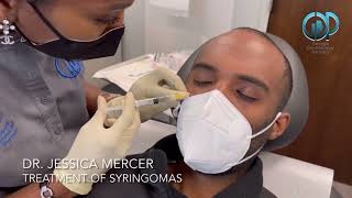 Treatment of Syringomas with Dr Jessica Mercer [upl. by Caldeira]